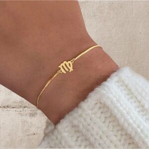 189: Zodiac sign adjustable bracelet Stainless steel